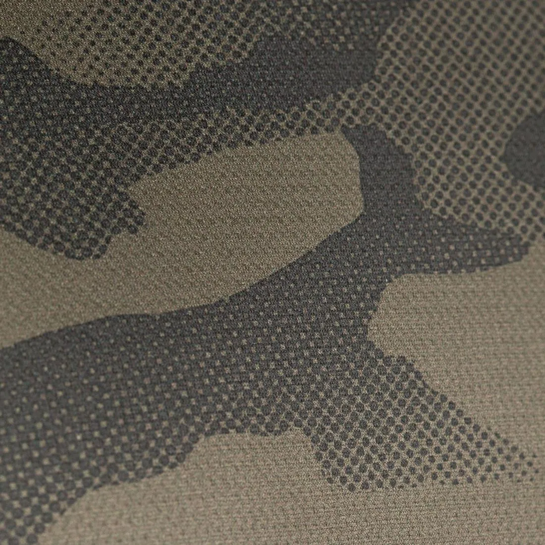 100 Breathable Short-Sleeve T-Shirt - Camouflage Khaki