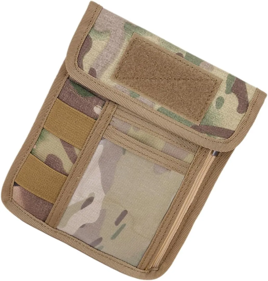 1pc Multi-function Cards Pouch Fashionable Mobile Phone Bag Outdoor Portable Bag Documents Pouch for Neck Accessories Set Stylish Credential Bag Camouflage