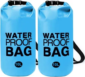 2-Pack Pool Step Weights, 10L Heavy-Duty Pool Ladder Weights for Above-Ground Pools, 500D No-Break Waterproof Sand Bags, Easy & Quick Fill for Secure Pool Steps (Sky Blue)