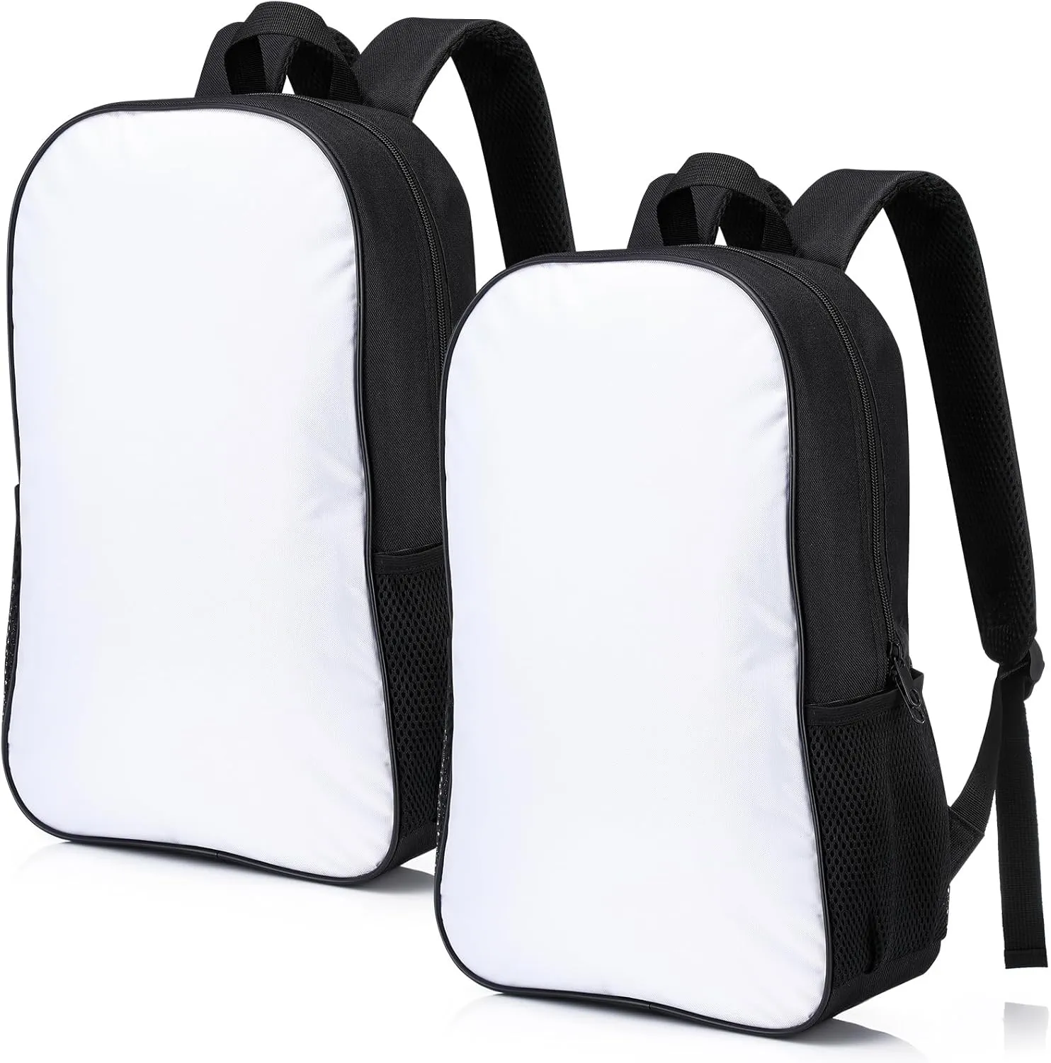 2 Pcs Sublimation Backpacks Blank Reusable Book Bag Sublimation Back to School Backpack for Outdoor Travel DIY Gift(17 Inch)