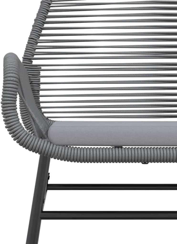 2-Piece Patio Chairs with Cushions, Gray PE Rattan Outdoor Lounge Chairs with Steel Frame, Weather-Resistant Garden Furniture for Poolside Backyard Deck