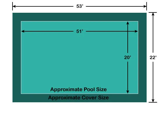 20' x 51' Rectangle Loop-Loc II Super ll Mesh In-Ground Pool Safety Cover
