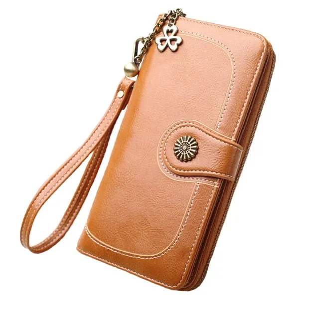 2018 New Vintage Button Phone Purses Women Wallets