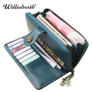 2018 New Vintage Button Phone Purses Women Wallets