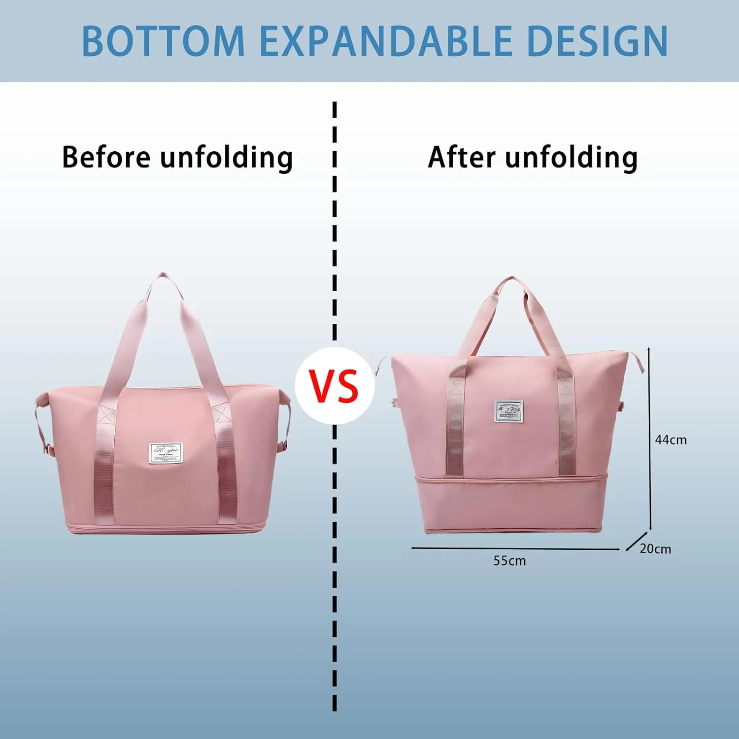 2025 New Large Capacity Travel Bag - Universal Wheel Removable,Rolling Duffle Bag with Wheels，Foldable Travel Bag, Green, Non-wheeled