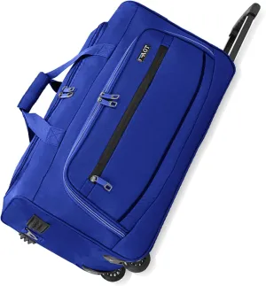 22"/30"/36" Rolling Duffel Bag Travel Wheeled Luggage Suitcase (Blue, 22-inch)