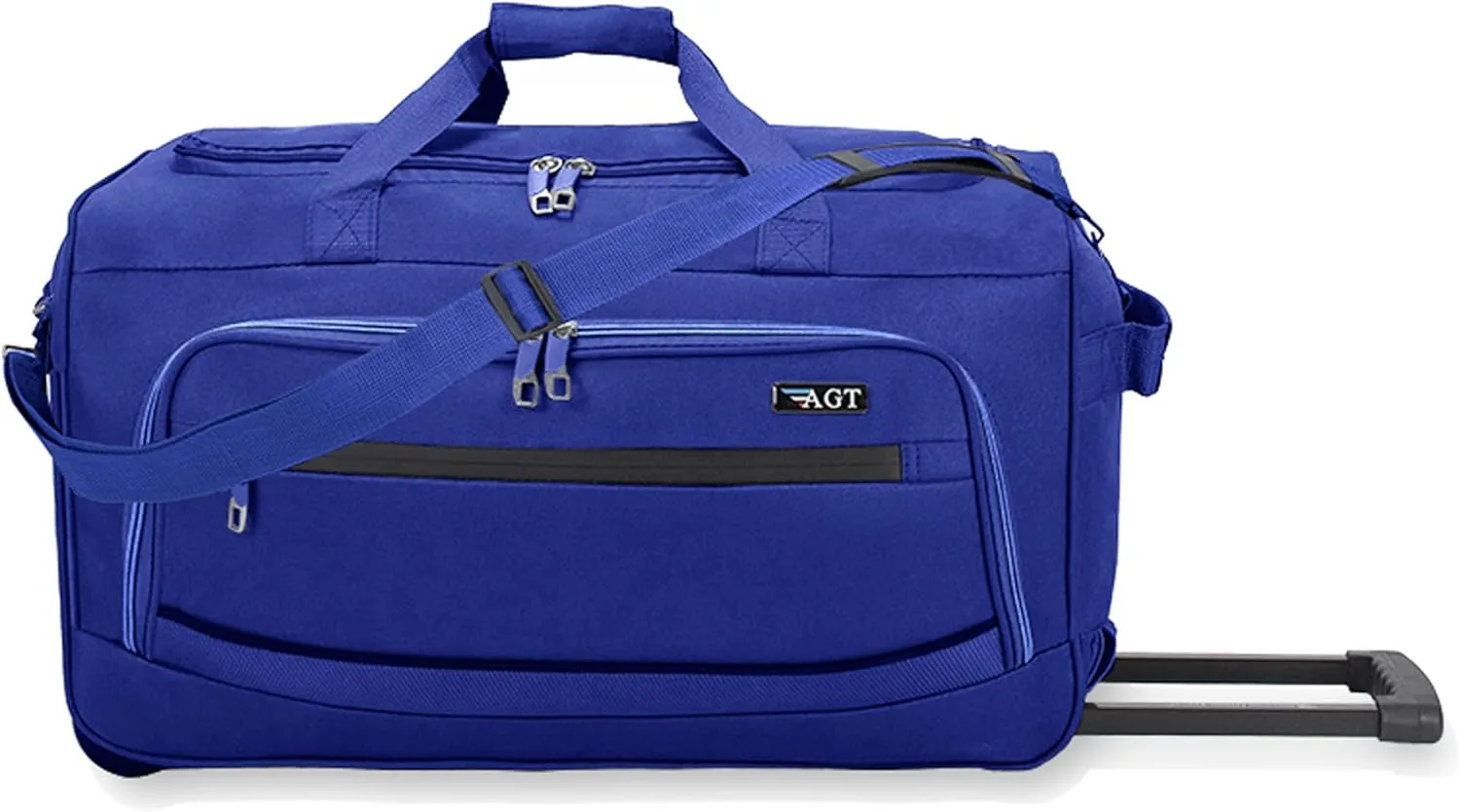 22"/30"/36" Rolling Duffel Bag Travel Wheeled Luggage Suitcase (Blue, 22-inch)