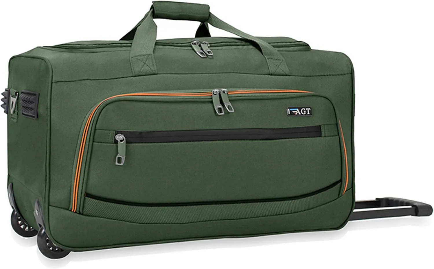 22"/30"/36" Rolling Duffel Bag Travel Wheeled Luggage Suitcase (Olive, 22-inch)