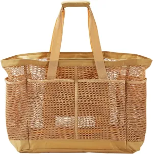 23'' 60L Extra Large Mesh Beach Tote Bag with Zipper, Sandproof Waterproof for Pool