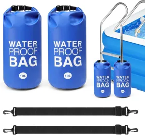 2Pcs Universal Pool Step Weights, Swimming Pool Ladder Weights for Above Ground Pools, 10L 500D PVC Pool Stair Weights, Waterproof Sand Bags with Handle for Pool Ladder Steps