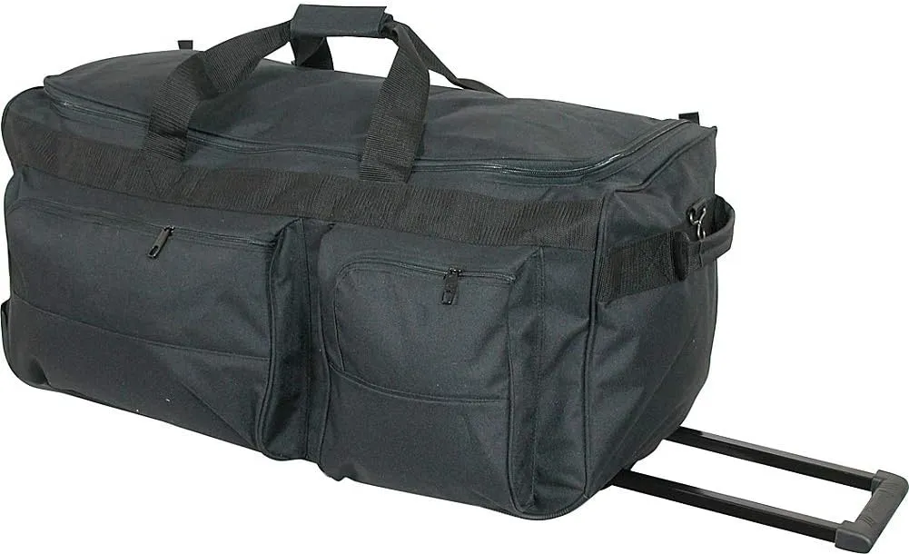 30 Inch General Duty Wheeled Duffel (Black)