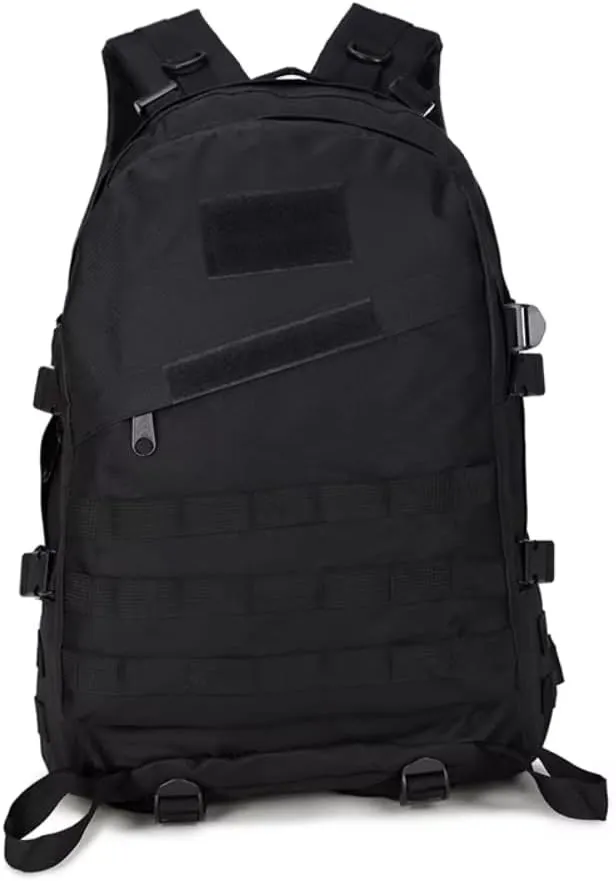 30L Tactical Backpack, Military MOLLE Rucksack, Waterproof Assault Pack for Hunting, Camping, Survival & Outdoor Travel (Black)