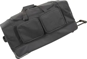 30" 2-Wheeled Summer Travel Duffel Color: Black