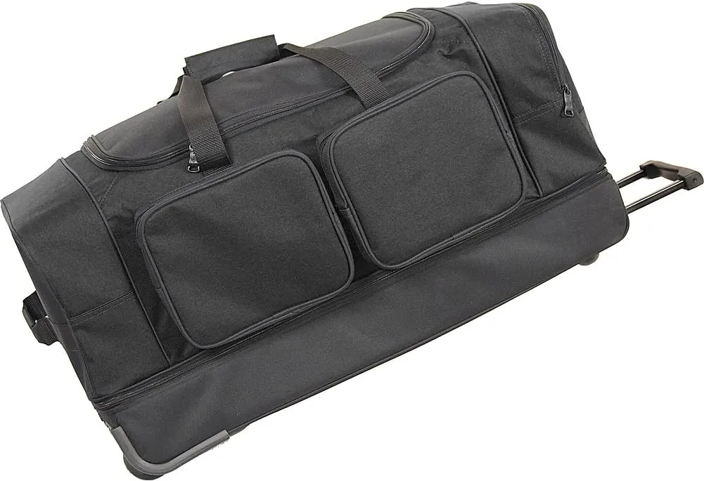 30" 2-Wheeled Summer Travel Duffel Color: Black