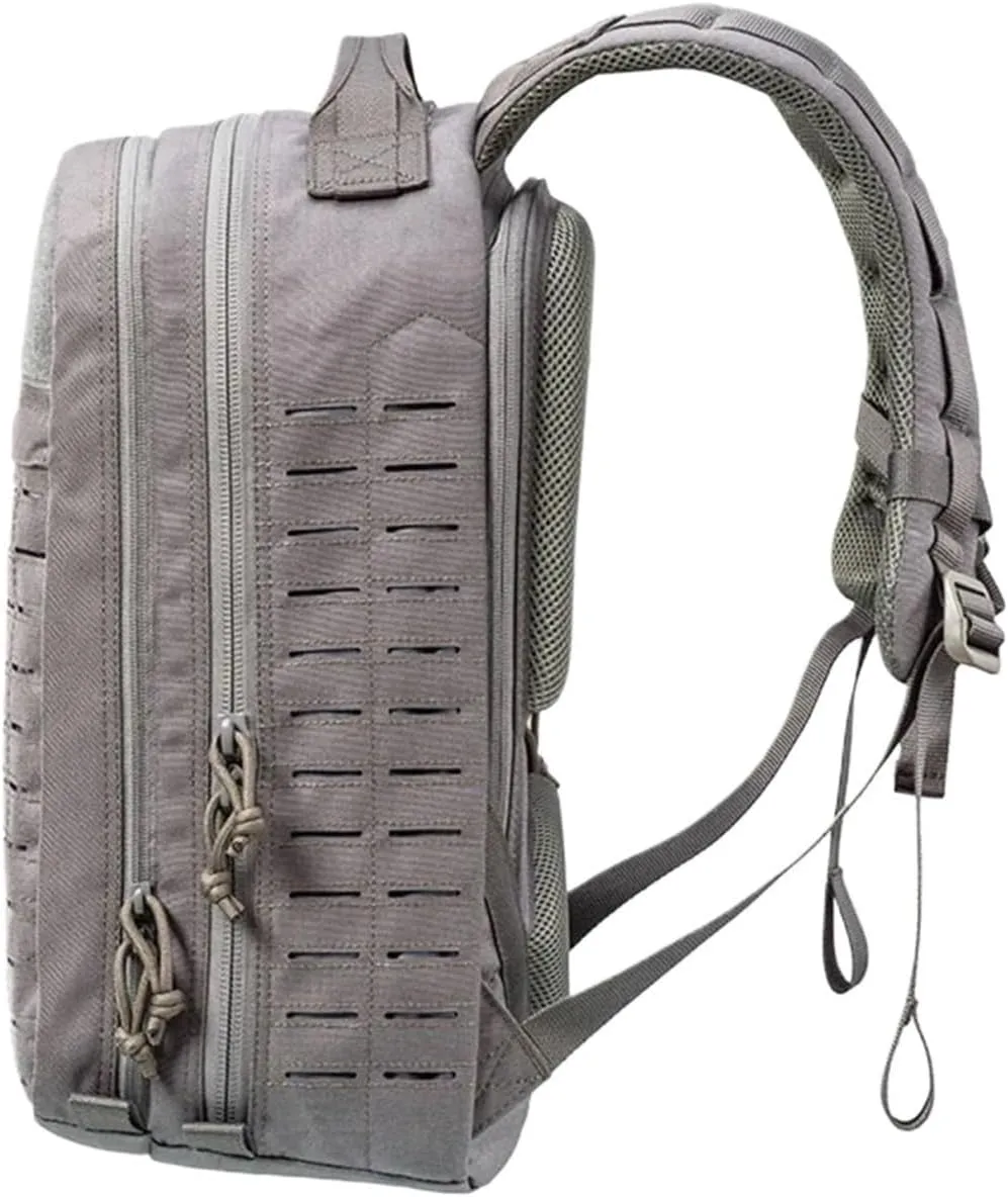 35L Backpack Outdoor Sports Storage Equipment 3D Travel Bag Trekking Bag Camouflage Backpack(Grey)