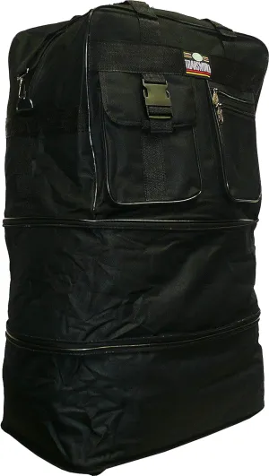 36" Expandable Wheeled Bag Rolling Duffel Spinner Luggage
