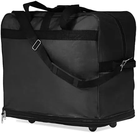 36"" Expandable Duffle Bag (Lightweight) Rolling Wheeled Spinner Suitcase Luggage for Travel and Storage, Black