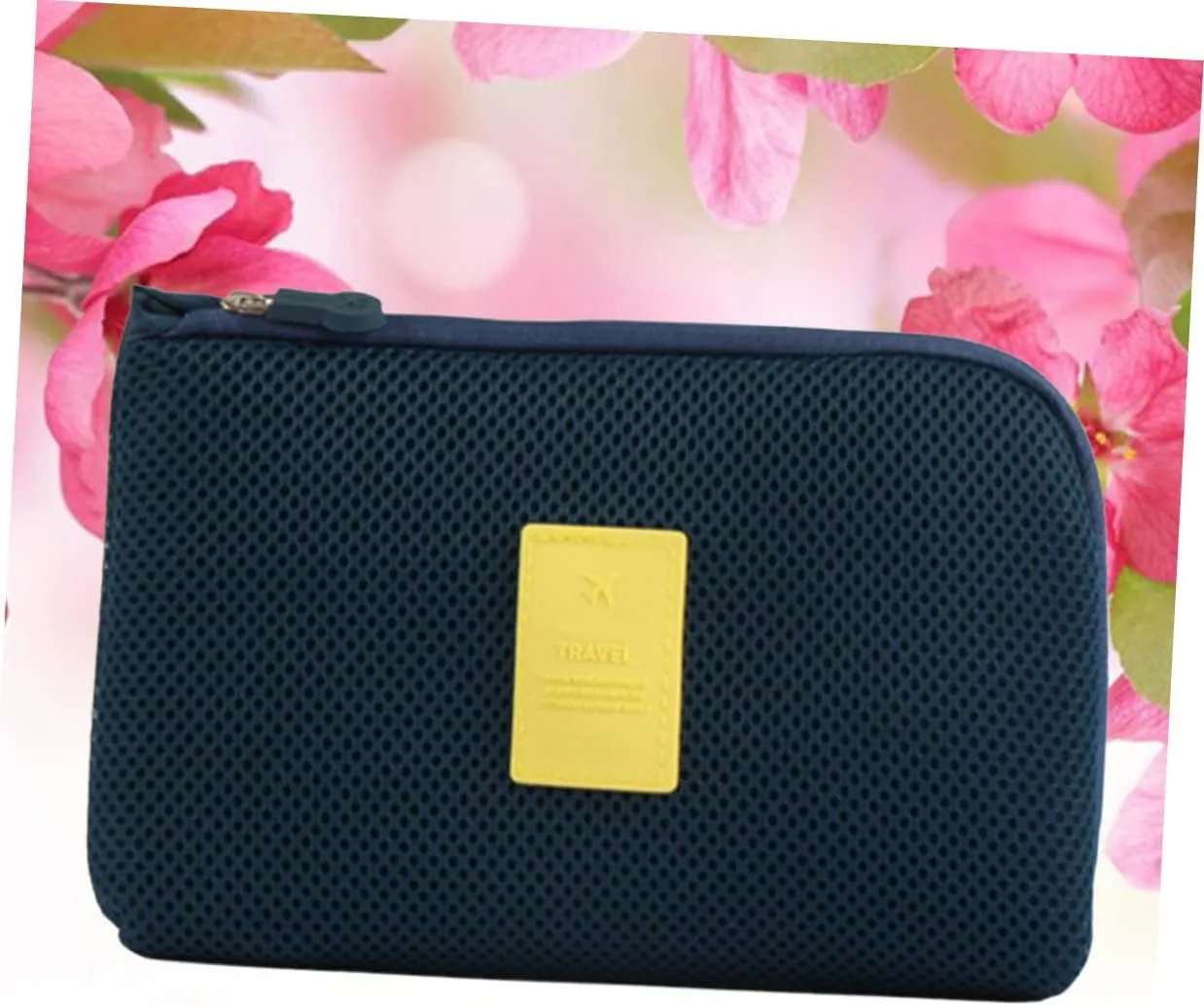 3pcs Portable Waterproof Double Pouch Cord Organizer for Travel Digital Data Cosmetic Storage Case