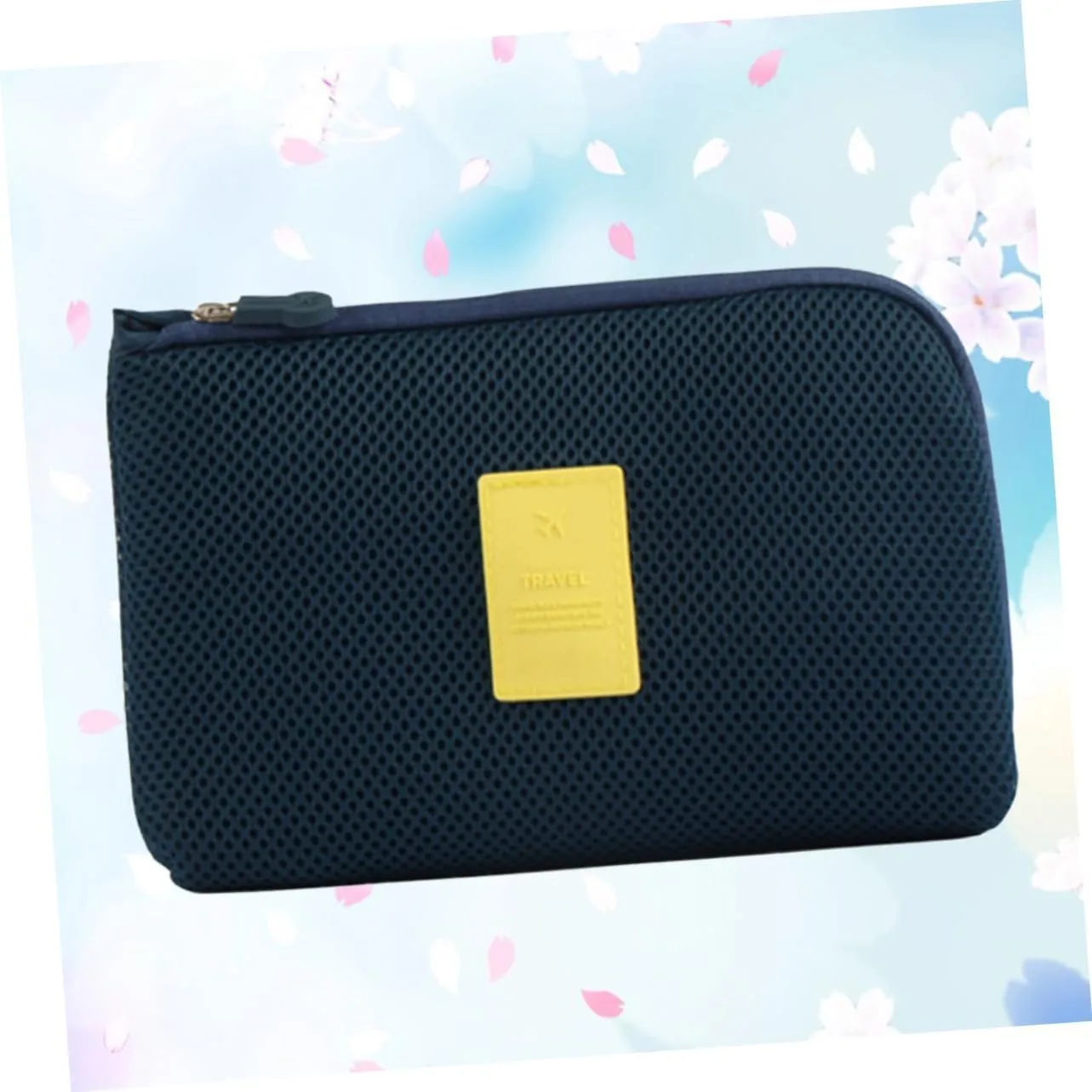 3pcs Portable Waterproof Double Pouch Cord Organizer for Travel Digital Data Cosmetic Storage Case