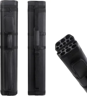 3x5 Leatherette Pool Cue Case - Holds 3 Butts and 5 Shafts