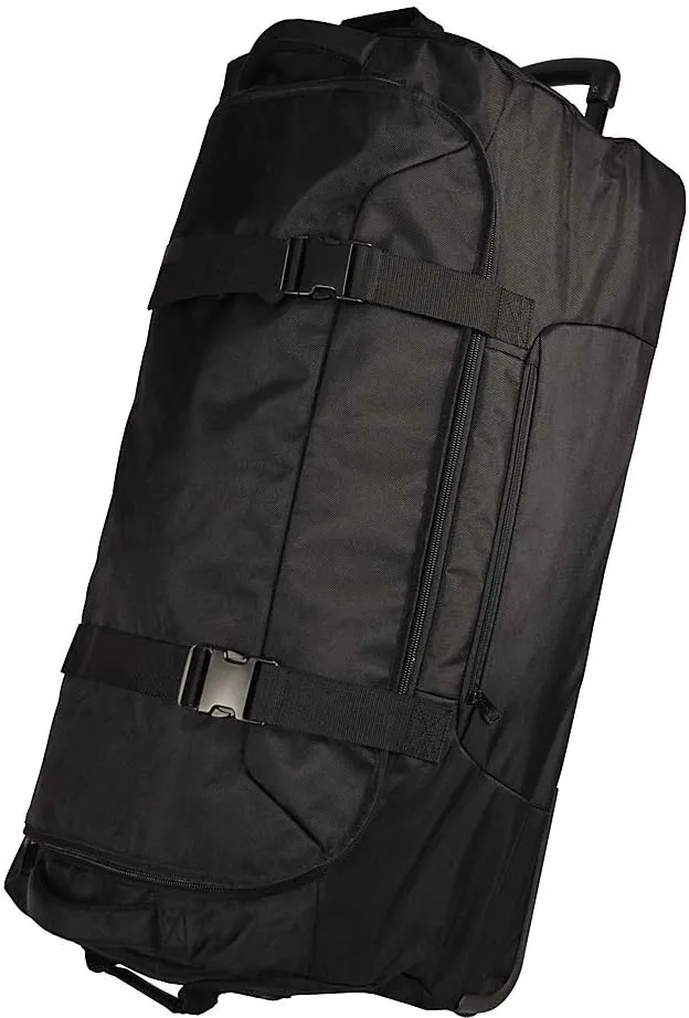 40 Inch Stand Alone 2 Wheeled Duffel (Black)