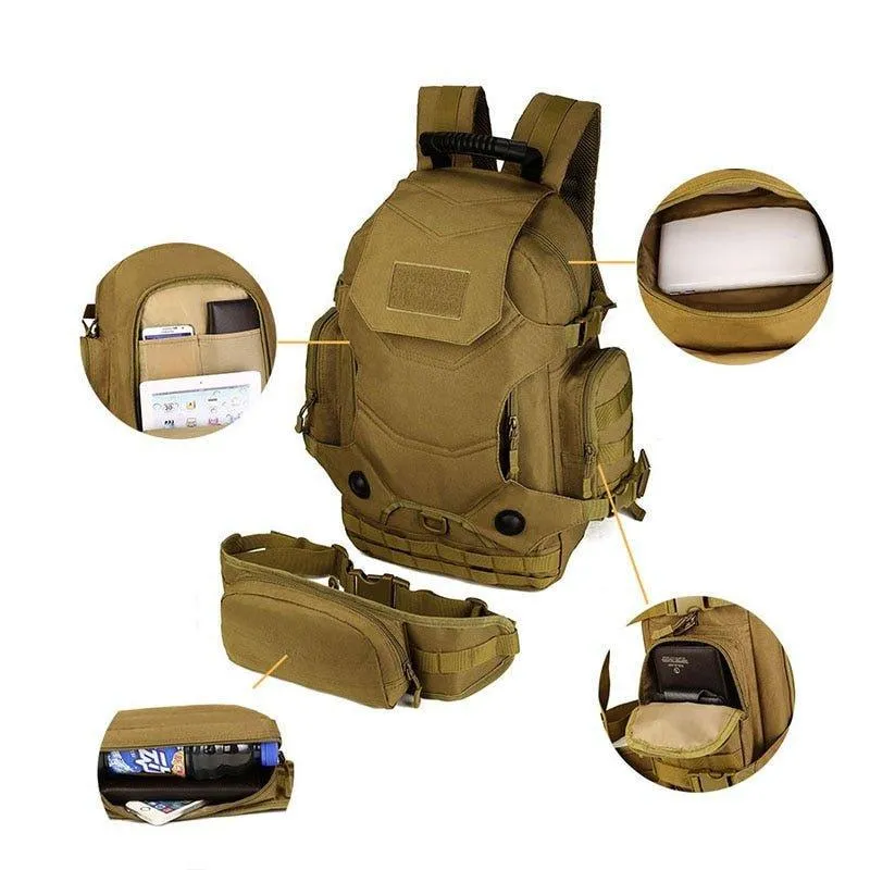 40L Backpack Camping Bag Molle Rucksack