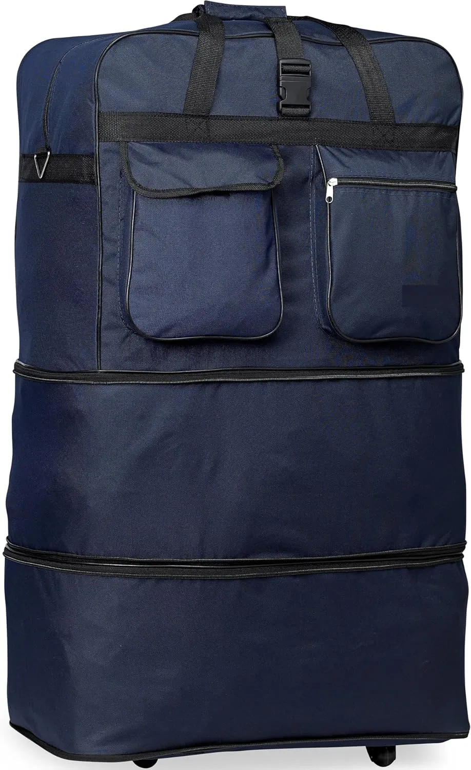 40" XXL Jumbo Rolling Wheeled Duffel Bag Spinner Suitcase Duffle Bag Luggage NEW