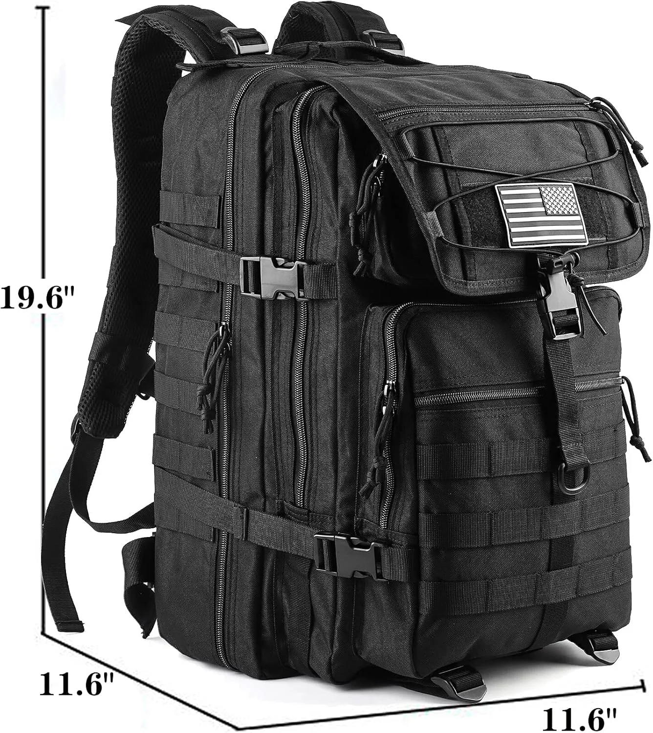 45L Molle Army Military Tactical Backpack - Waterproof Assault Pack Rucksack Travel Hiking Backpack