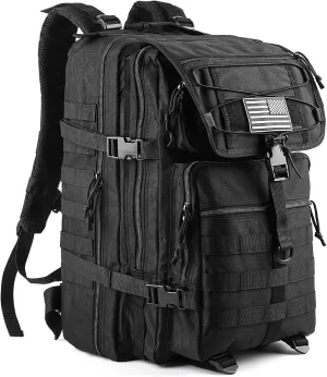 45L Molle Army Military Tactical Backpack - Waterproof Assault Pack Rucksack Travel Hiking Backpack