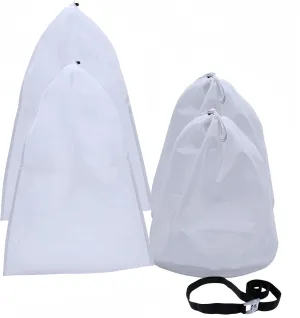 4Pcs Fine Mesh Bag for Pool Vacuum, Pool Vacuum Micro Filter Bag Replacement, Pool Vacuum Net Bag Fine Mesh Filter Bags for Leaf Vacuum Pool Cleaners for Filtering Sand, Leaves