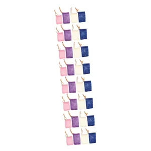 4sets Soap Bag Foaming Mesh Crates African Colors Travel-sized Soap Saver Pouches for Skincare 8pcs*4