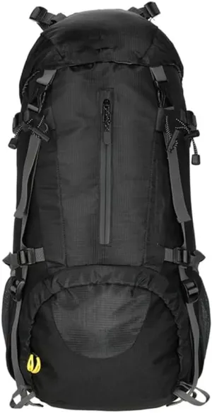 50L Waterproof Climbing Bag with Rain Cover Nylon Rucksack Outdoor Sport Backpacking Camping Travel Trekking Bag