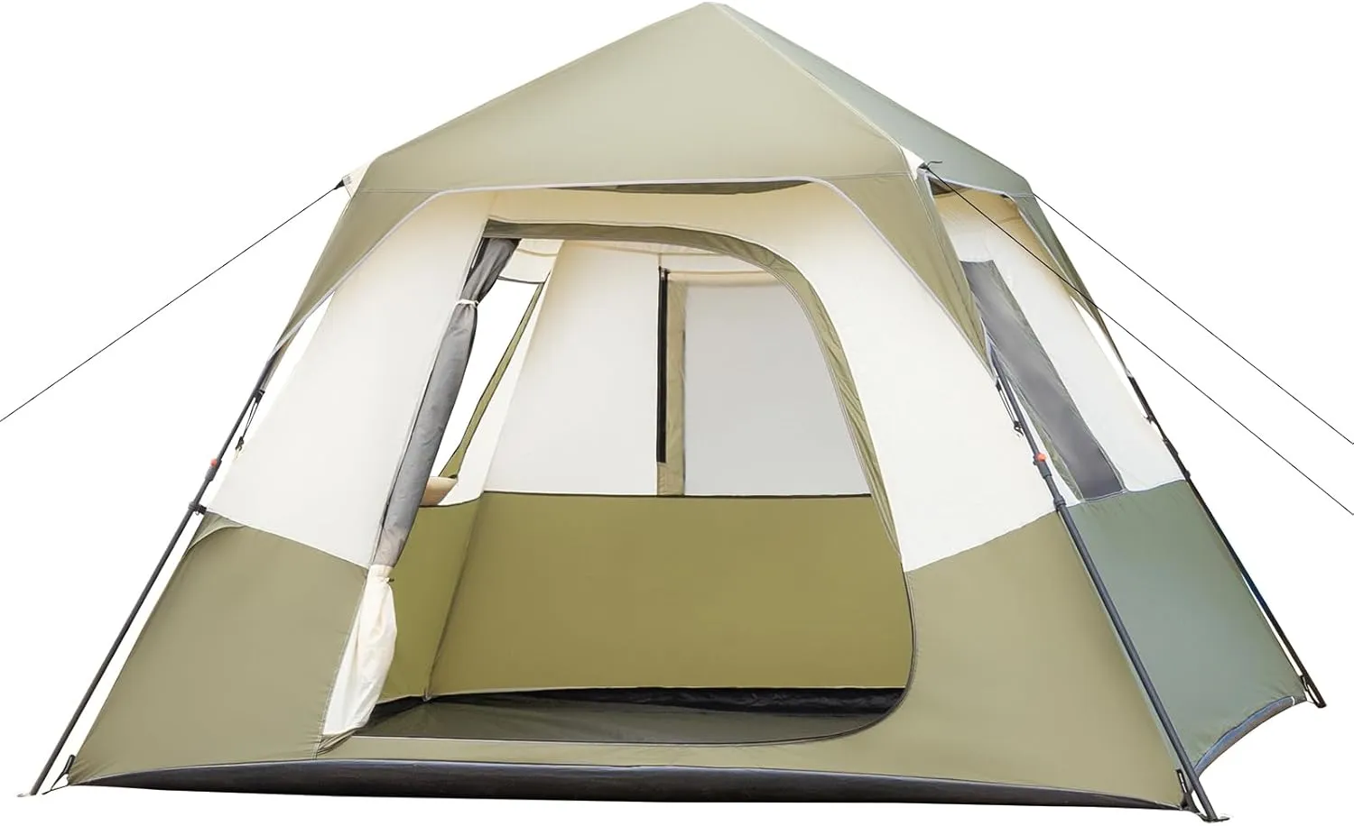 6 Person Camping Tent Setup in 60 Seconds with Rainfly & Windproof Tent with Carry Bag for Family Camping & Hiking