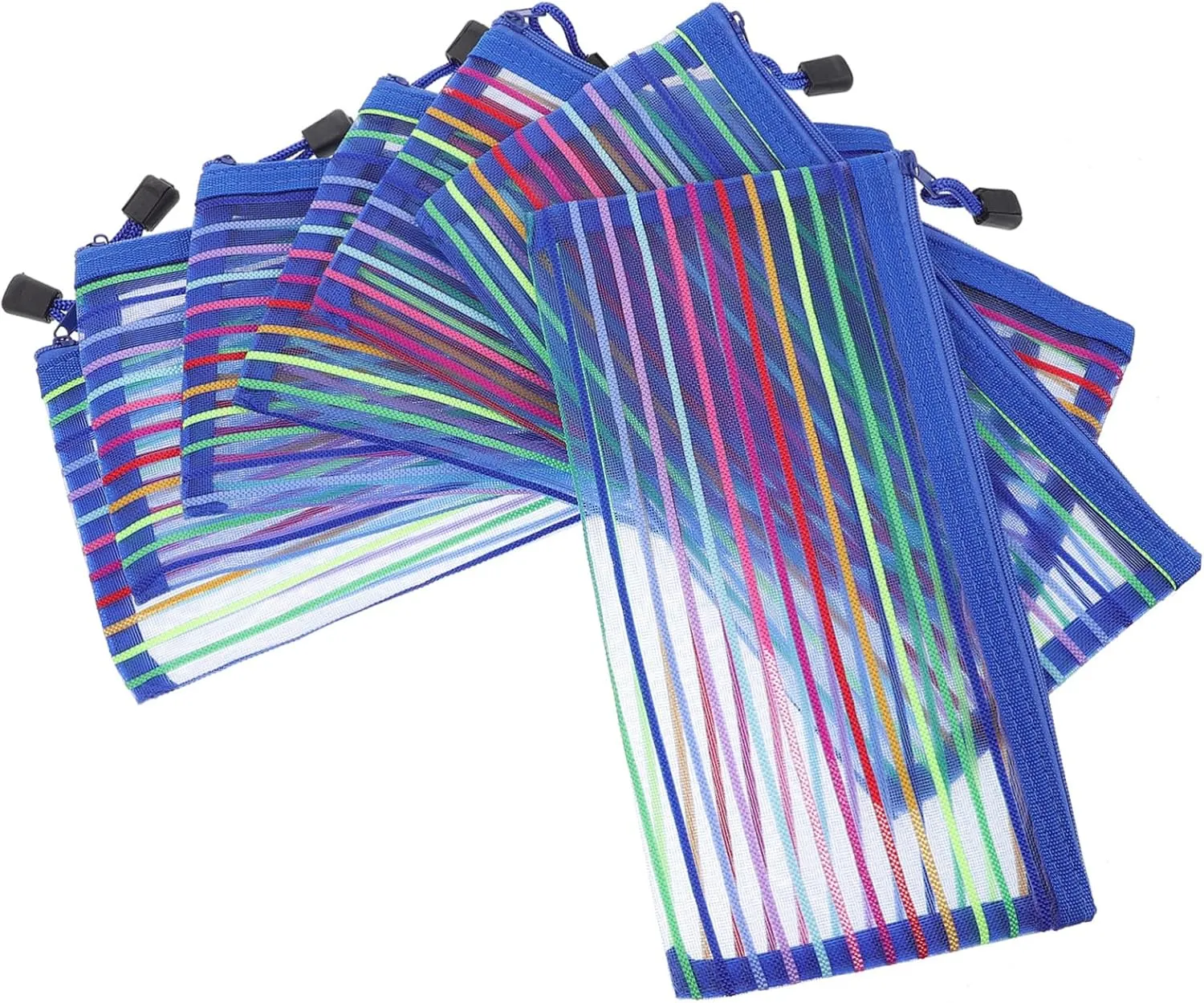 6Pcs Cash Deposit Receipt Pouches Portable Zipper Bags for Students Practical Organizer for Documents Storage Pencil Case