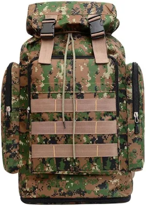 70L Military Tactical Backpacks Large Military Pack 3 Day Ergonomic Back System Design,Waterproof and Tear-Resistant (Light green camouflage)