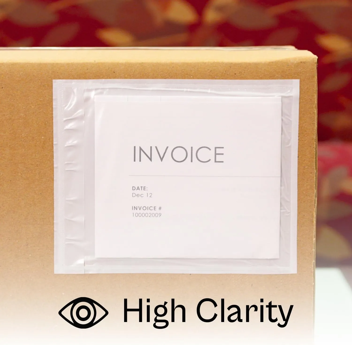 7x10 Inch Packing Slip Envelope Pouches, Mailing Bag Sleeves, Clear White, 7 x 10 inch, Self Adhesive, 1000 Pack