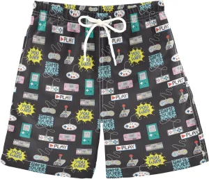 8-12T Boys Swim Trunks Quick Dry Board Shorts Swimwear Beachwear with Mesh Lining M