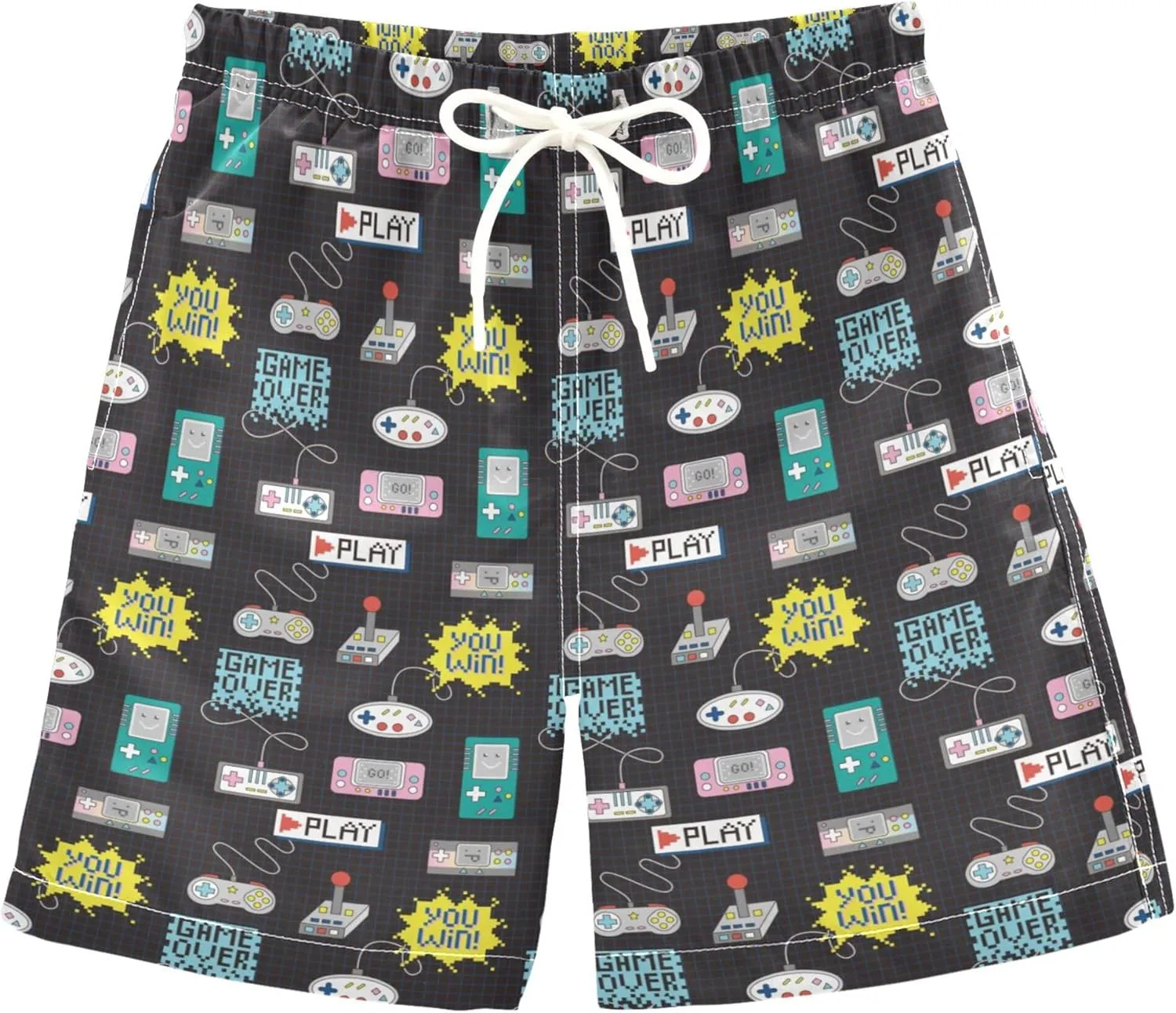 8-12T Boys Swim Trunks Quick Dry Board Shorts Swimwear Beachwear with Mesh Lining M