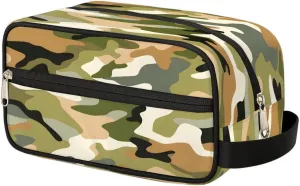 Abstract Camo Toiletry Bag Dopp Kit Makeup Bag Camouflage Skin Travel Toiletry Bag for Women Men Portable Organizer Shaving Bag for Toiletries Accessories
