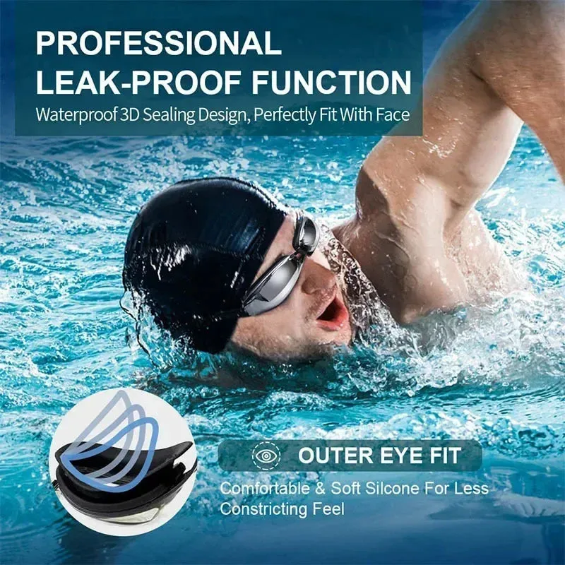Adult Myopia Swimming Goggles – Anti-Fog & Waterproof