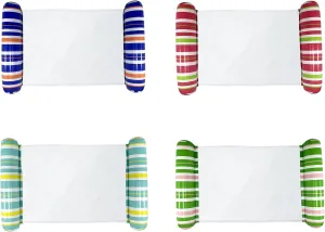 Adult Pool Floats, 4 Pack Inflatable Water Hammock, Beach Vacation Essentials for Pool, Lake, or Summer Parties