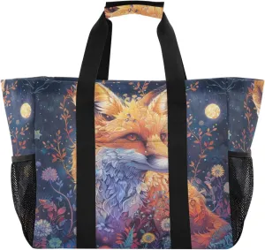 ALAZA Fox Dreamcatcher Waterproof Beach Tote Bags