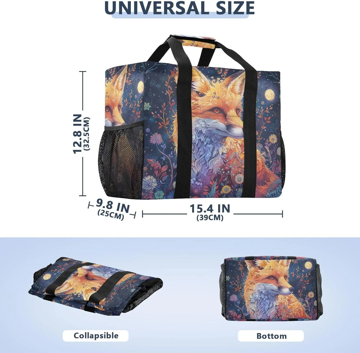 ALAZA Fox Dreamcatcher Waterproof Beach Tote Bags