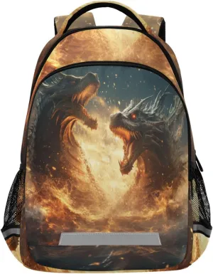 ALAZA Roar Dragons Backpack Bookbag Laptop Notebook Bag Casual Travel Trip Daypack for Women Men