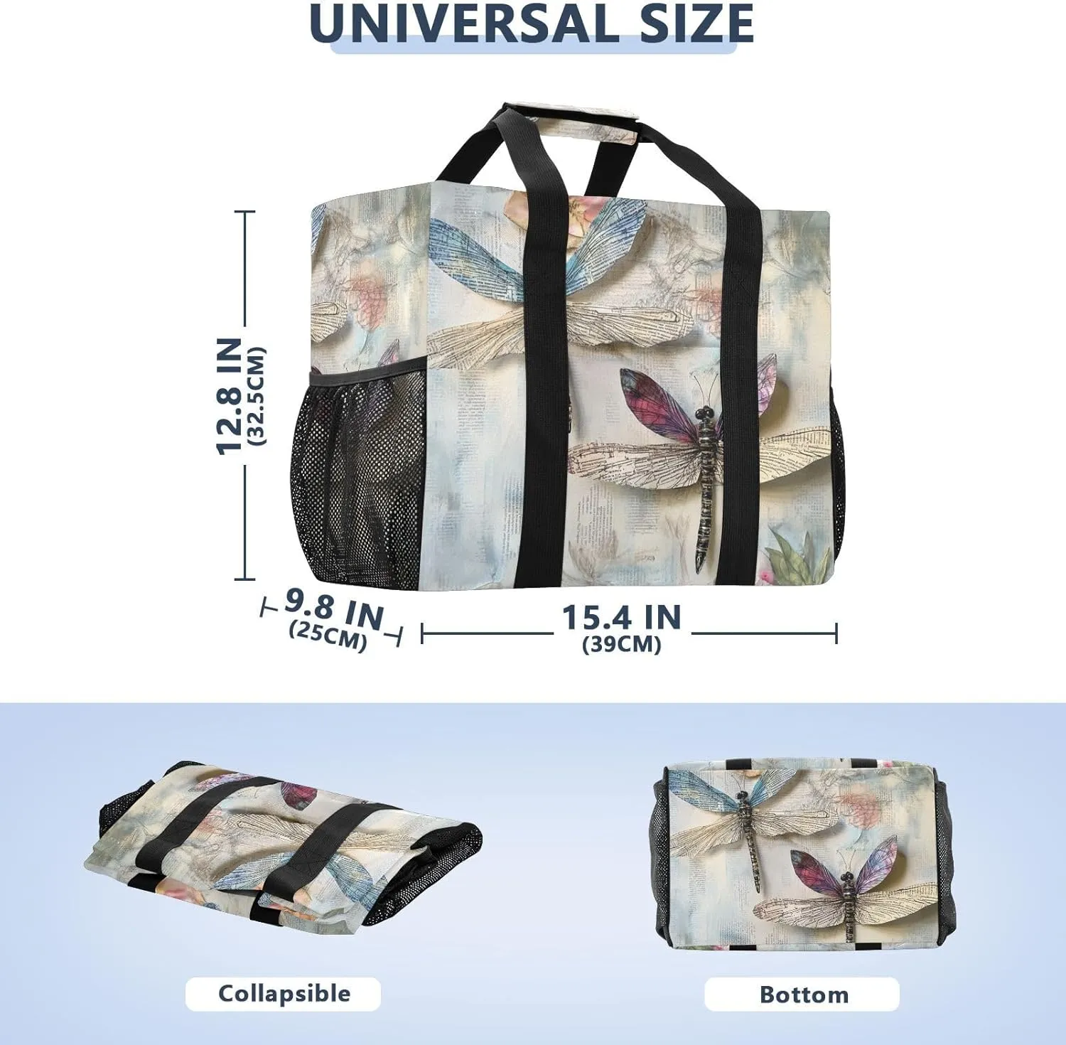 ALAZA Vintage Usa Eagles Waterproof Beach Tote Bags
