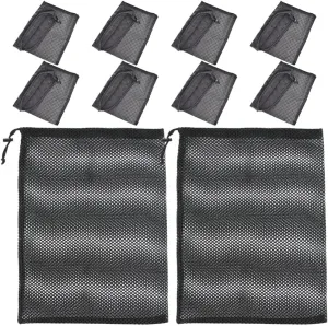Alipis 10pcs Net Bag for Bag Fitness Bag Net Bags Sports Equipment Bags Fruit Storage Bag Net Bag Drawstring Golf Ball Bag Drawstring Bags Golf Bag Polyester Mesh