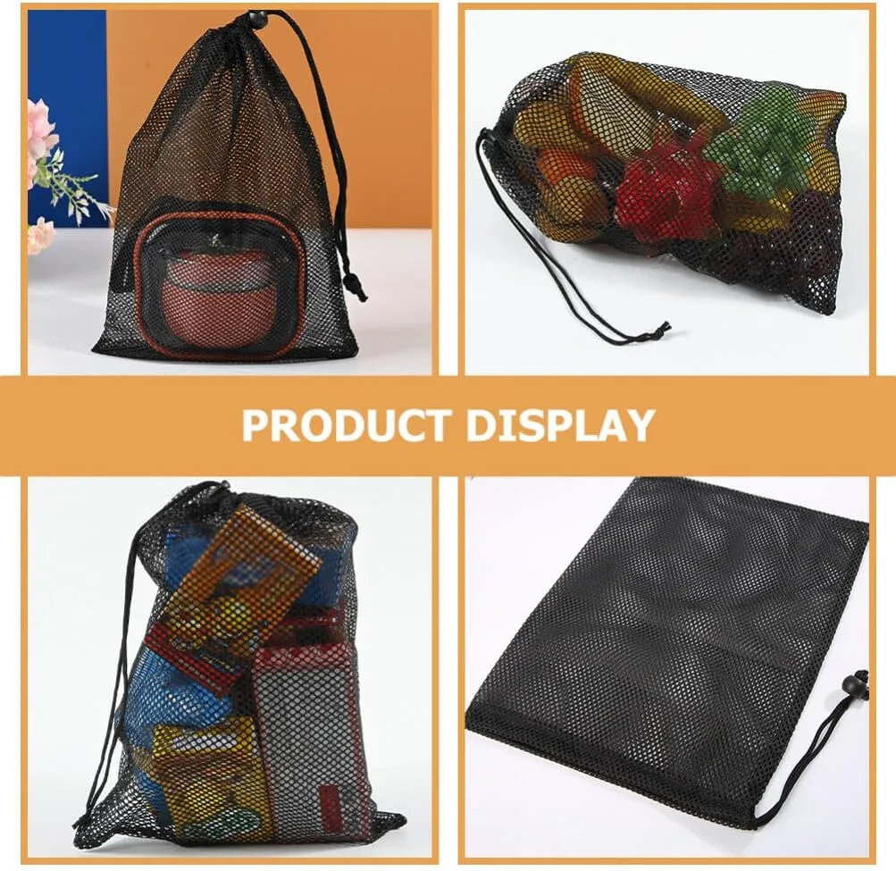 Alipis 10pcs Net Bag for Bag Fitness Bag Net Bags Sports Equipment Bags Fruit Storage Bag Net Bag Drawstring Golf Ball Bag Drawstring Bags Golf Bag Polyester Mesh