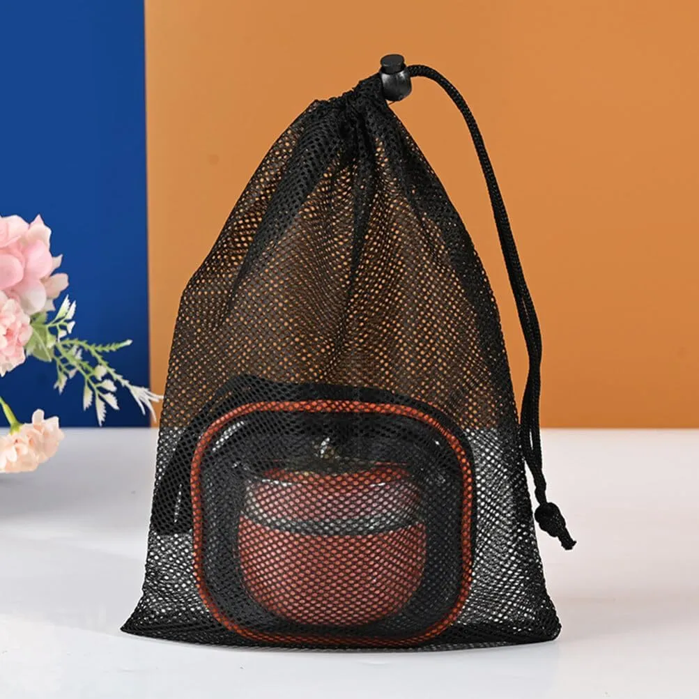 Alipis 10pcs Net Bag for Bag Fitness Bag Net Bags Sports Equipment Bags Fruit Storage Bag Net Bag Drawstring Golf Ball Bag Drawstring Bags Golf Bag Polyester Mesh