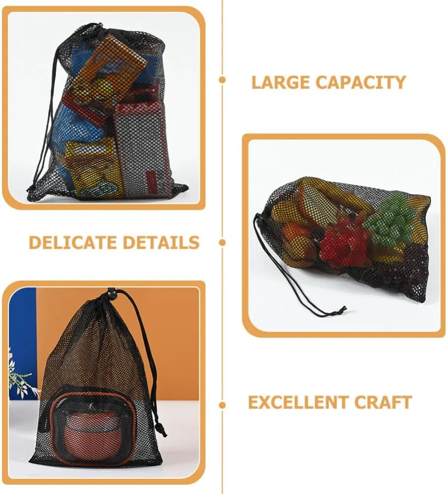 Alipis 10pcs Net Bag for Bag Fitness Bag Net Bags Sports Equipment Bags Fruit Storage Bag Net Bag Drawstring Golf Ball Bag Drawstring Bags Golf Bag Polyester Mesh