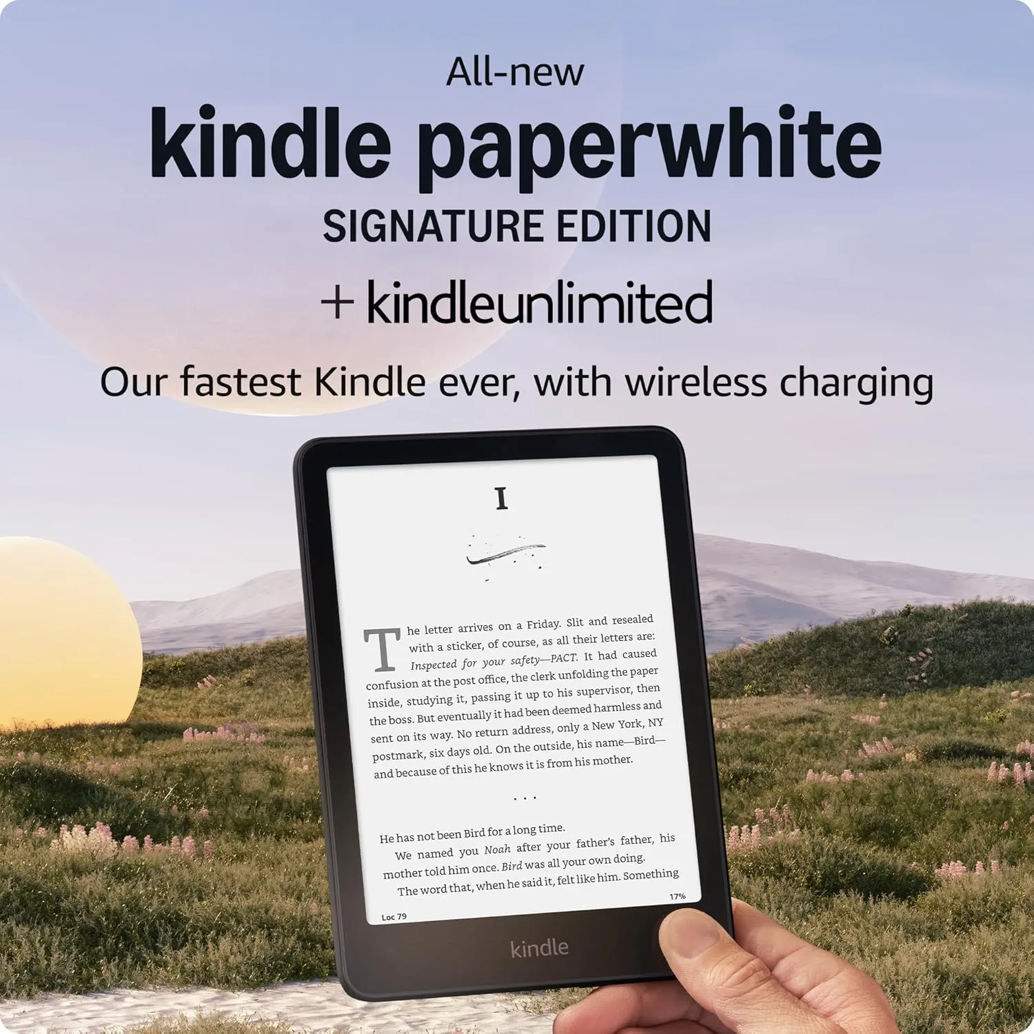 All-new Amazon Kindle Paperwhite Signature Edition (32 GB) – Our fastest Kindle with an auto-adjusting front light, wireless charging, and weeks of battery life – Metallic Black   3 Months of Kindle Unlimited (with auto-renewal)